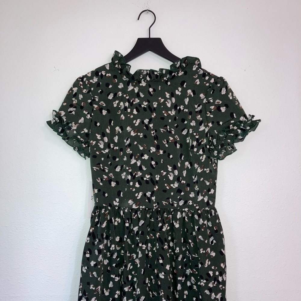 AX Paris Mini High Neck Dress w/ frill sleeves